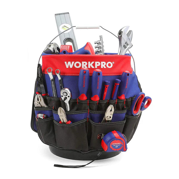 Tool buckets with organizers